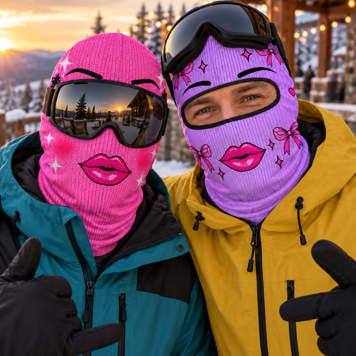 Funny Pink - Personalized Ski Mask