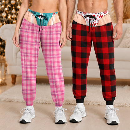Personalized Funny Christmas Plaid Sweatpants Cheeky Christmas Gift LM32 670123