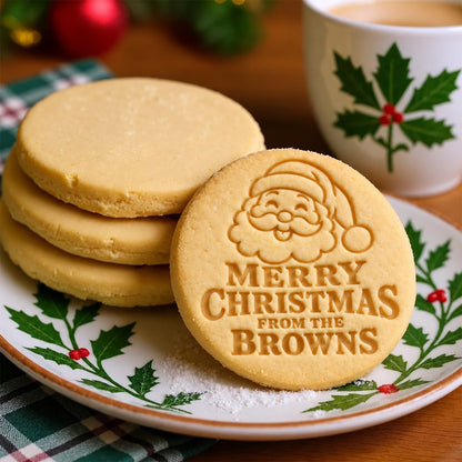 Personalized Family Name Merry Christmas Cookie Stamp For Holiday Party CH07 181066