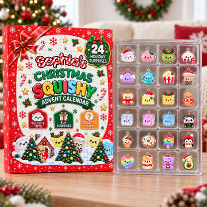 24 Days  Of Squishy Magic - Personalized Christmas Advent Calendar