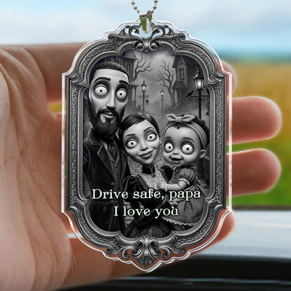 Drive Safe Gothic Style - Personalized Rear View Mirror Accessory