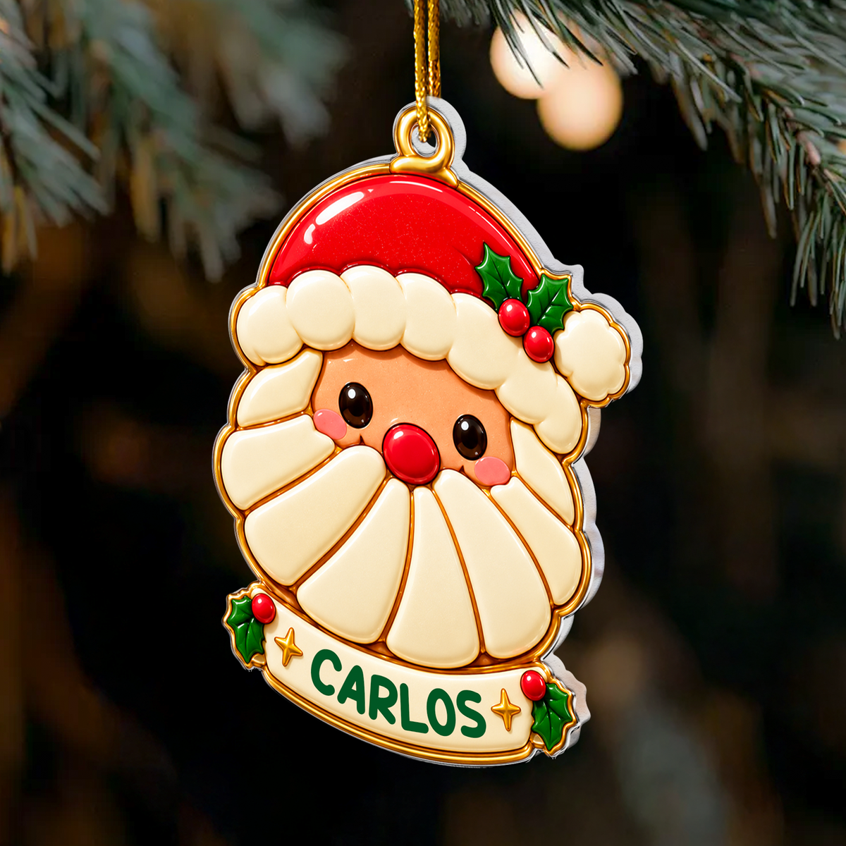 Custom Navidad Concha Pan Dulce Ornament Gift For Kids Grandkids - Personalized Ornament