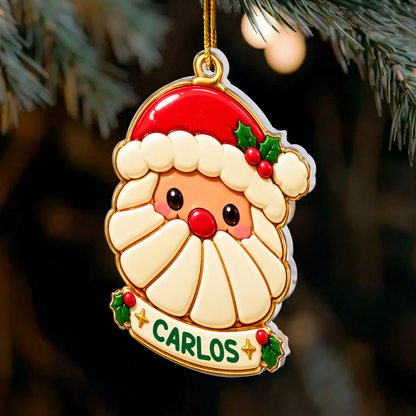 Custom Navidad Concha Pan Dulce Ornament Gift For Kids Grandkids - Personalized Ornament