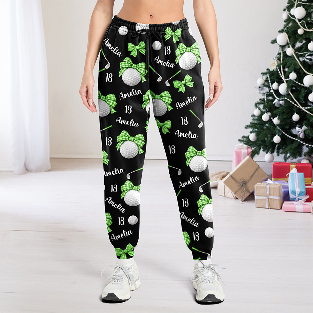 Personalized Coquette Bow Golf Sweatpants Gift For Her HA75 919488