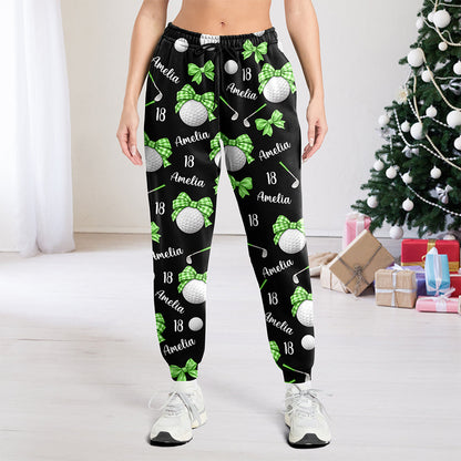 Personalized Coquette Bow Golf Sweatpants Gift For Her HA75 919488