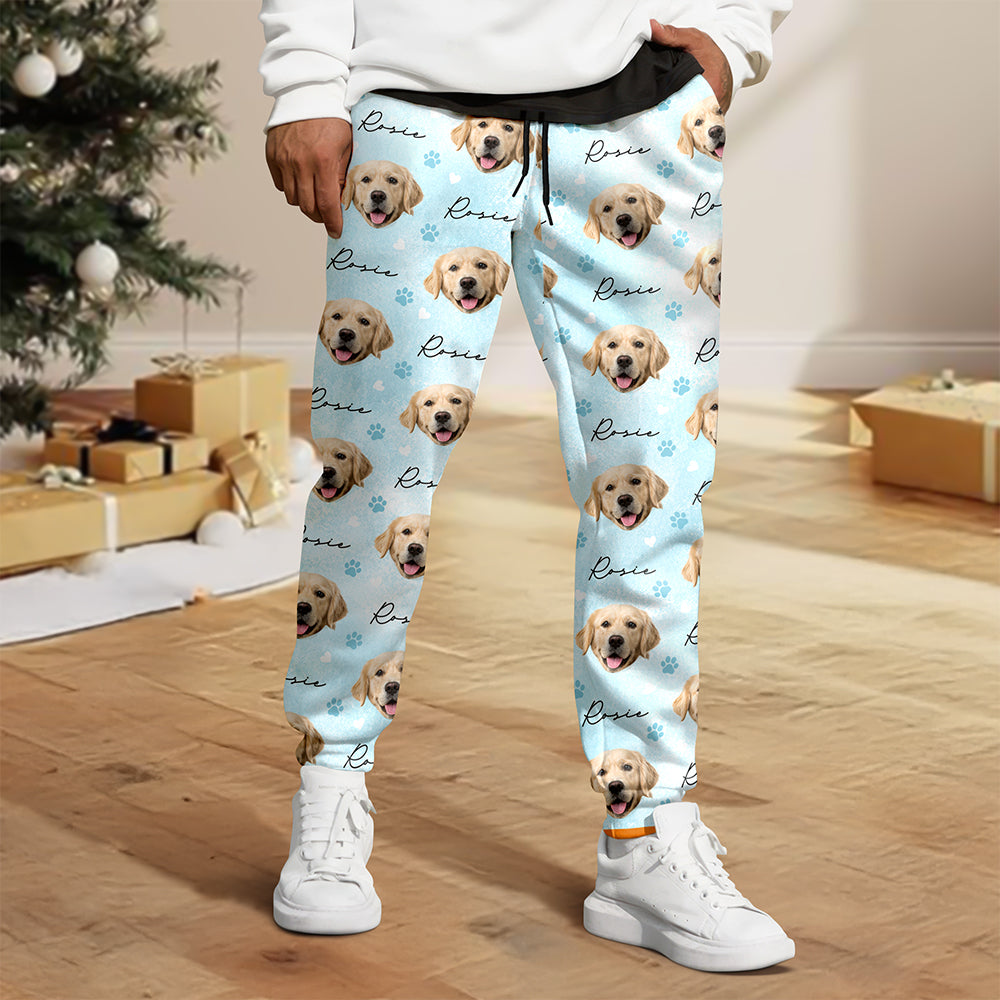 Custom Dog Face Sweatpants, Funny Personalized Gift For Dog Lovers CH07 180420