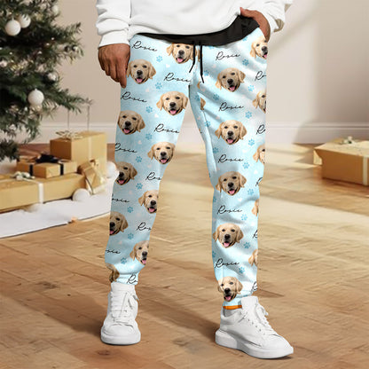 Custom Dog Face Sweatpants, Funny Personalized Gift For Dog Lovers CH07 180420