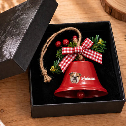 Christmas Gift For Dog Cat Lovers - Personalized Custom Photo Tree Hanging Decoration Bell Ornament