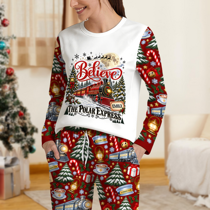 Custom Name Polar Express Christmas Sleepwear Gift For Family LM32 670159