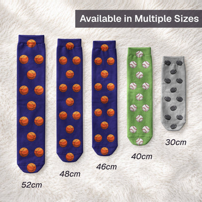 Do Not Disturb, I'M Watching Football, Basketball, Hockey, Soccer, Baseball - Personalized Socks