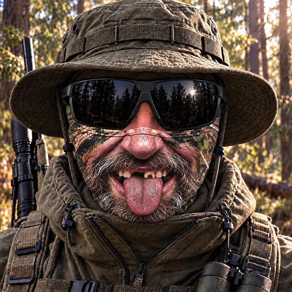 Gag Gift For Men Who Love Hunting, Hunter, Friend - Personalized Funny Realistic Buck, Turkey Head Balaclava Face Mask