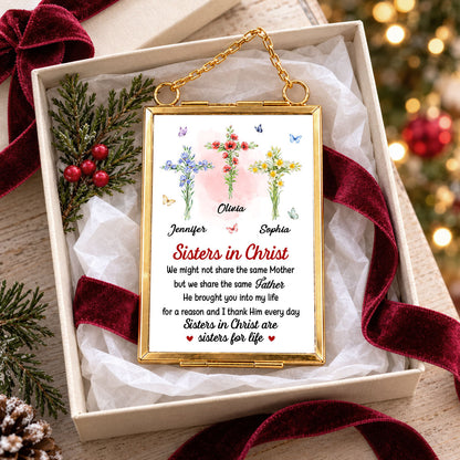 Together By Faith - Personalized Metal Frame Ornament
