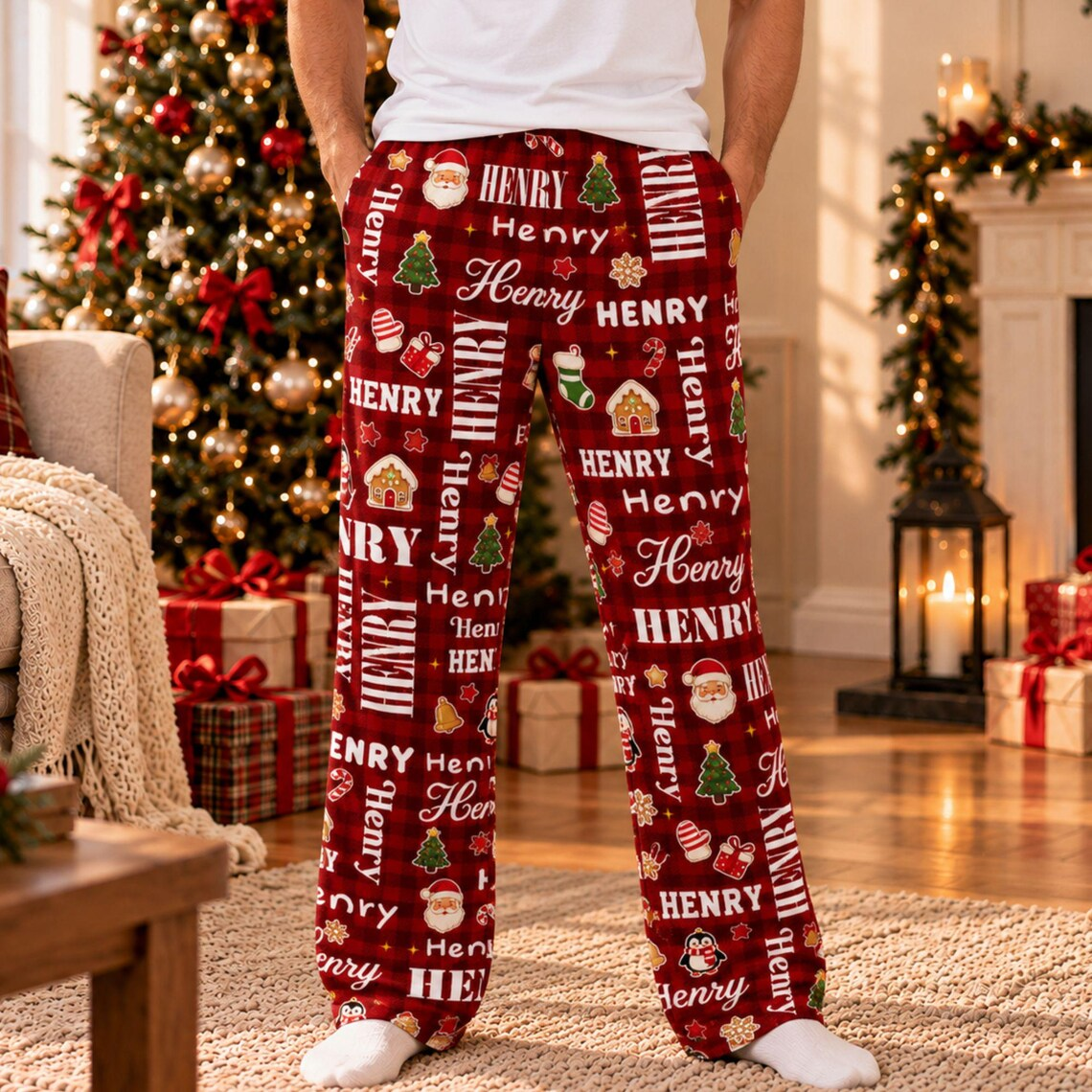 Personalized Custom Name Christmas Matching Family Pants TH10 171565