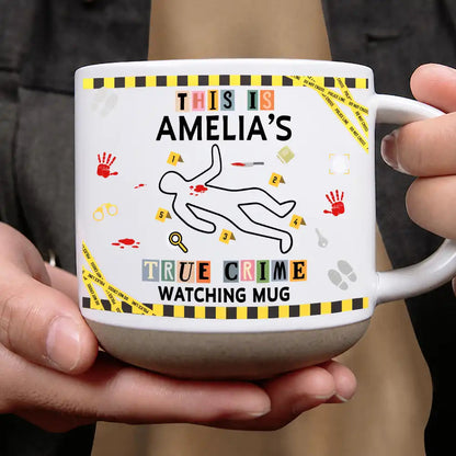 Gift For True Crime Lovers - Personalized Binge Watching Pottery Mug