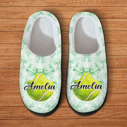 Personalized Custom Name Coquette Bow Sport Slippers TH10 171355