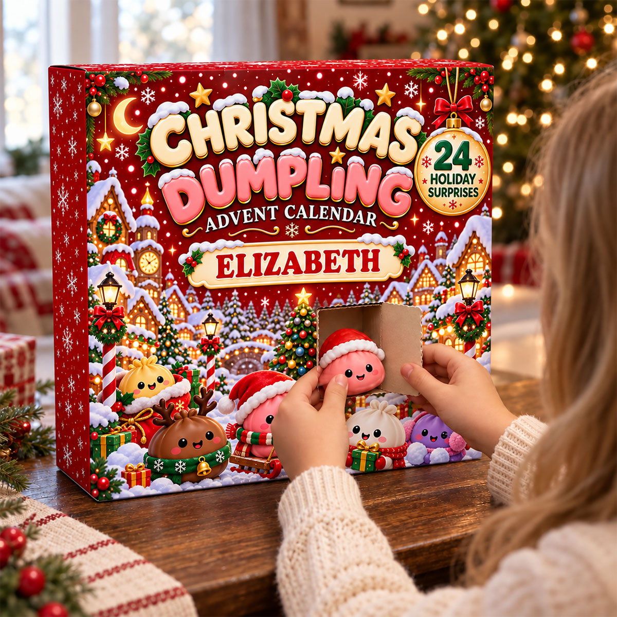 24 Days of Dumpling Squishies  - Personalized Advent Calendar