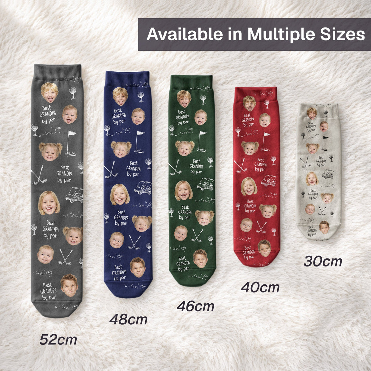 Best Grandpa By Par - Personalized Socks