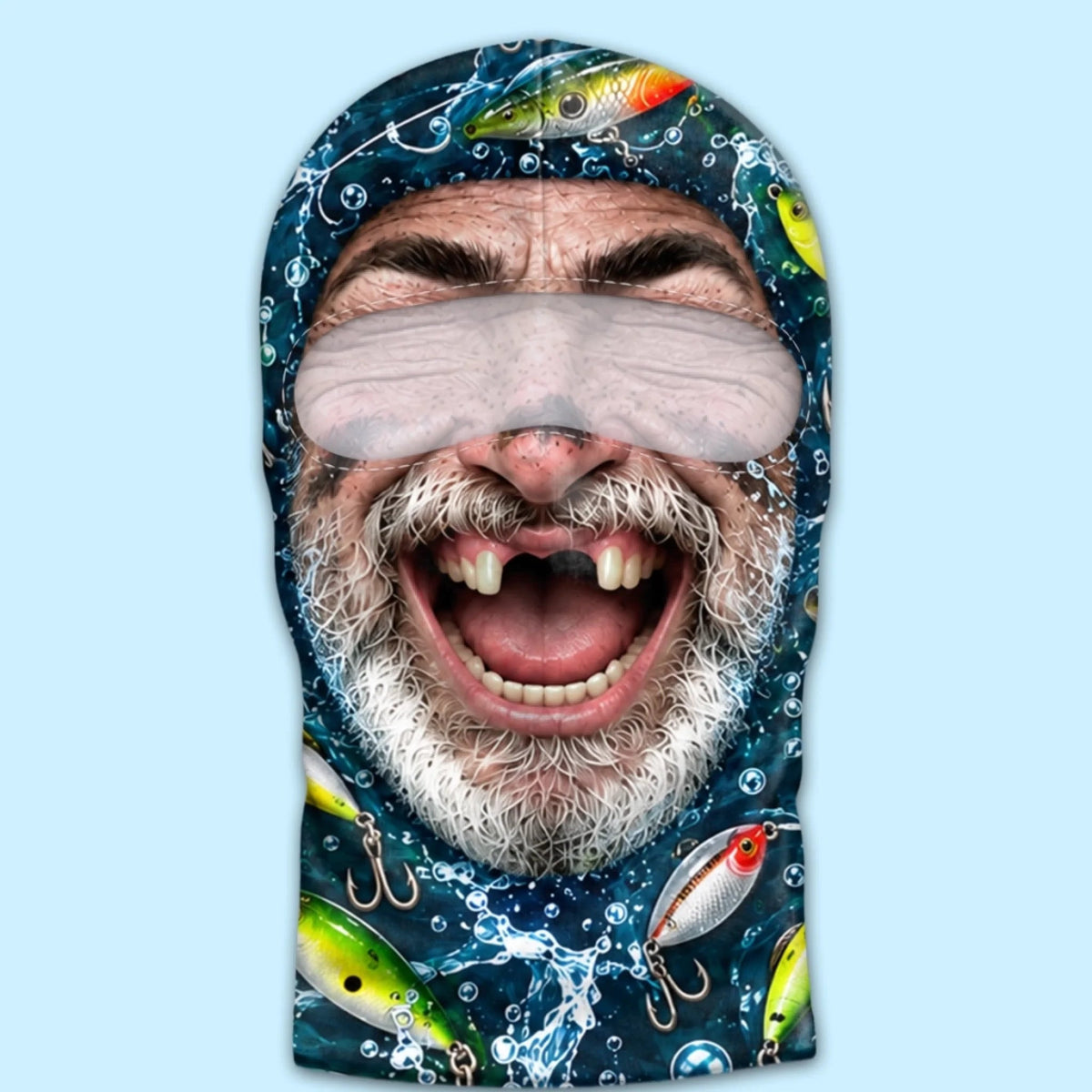 Custom Funny Bearded Fishermen Fishing Gifts for Anglers - Personalized Ski Mask