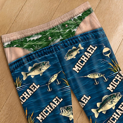 Custom Name Fishing Gifts for Men - Personalized Pajamas