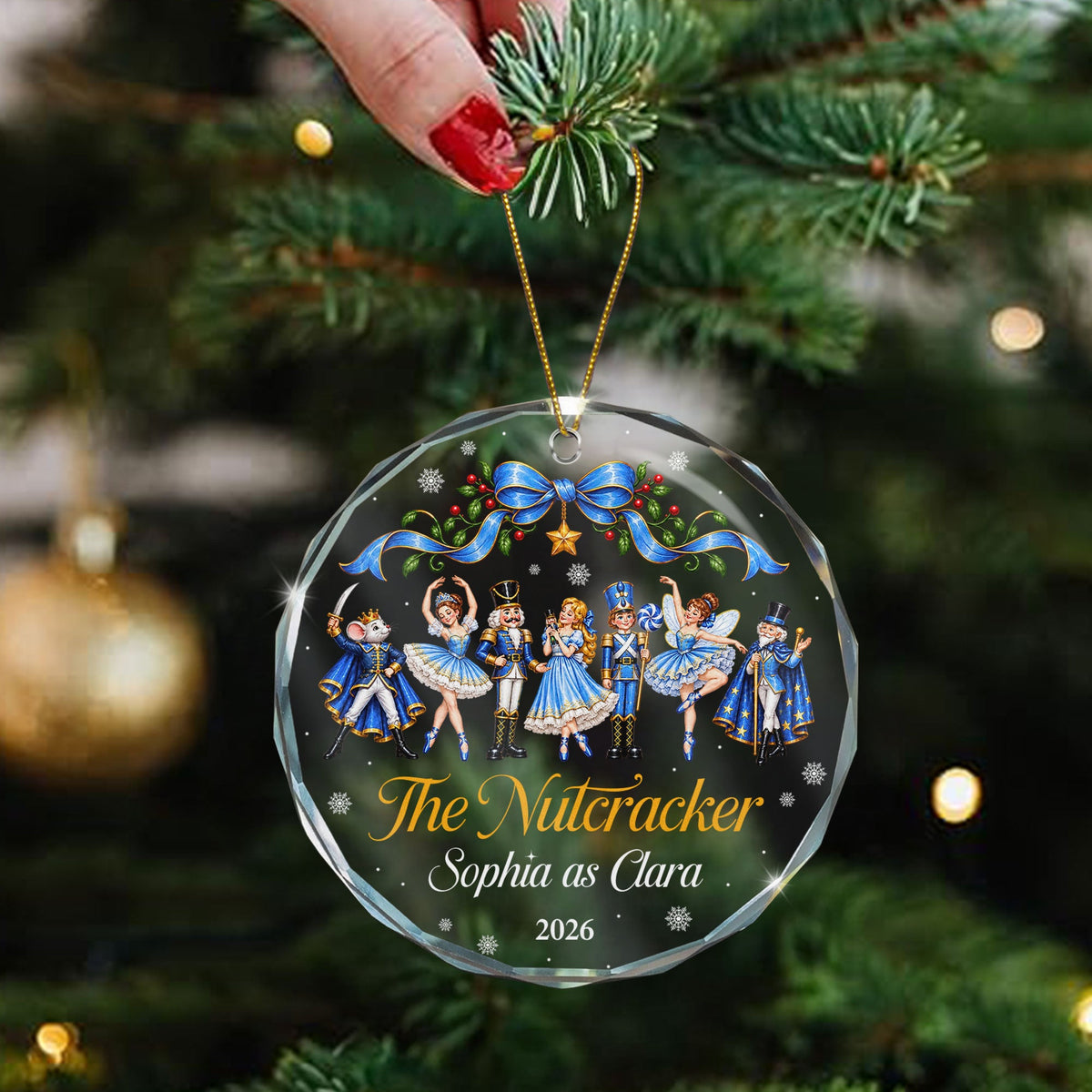 The Nutcracker Custom Name And Character Gift For Ballet Girl - Personalized Ornament