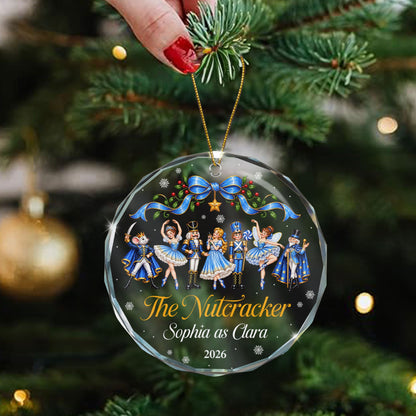 The Nutcracker Custom Name And Character Gift For Ballet Girl - Personalized Ornament