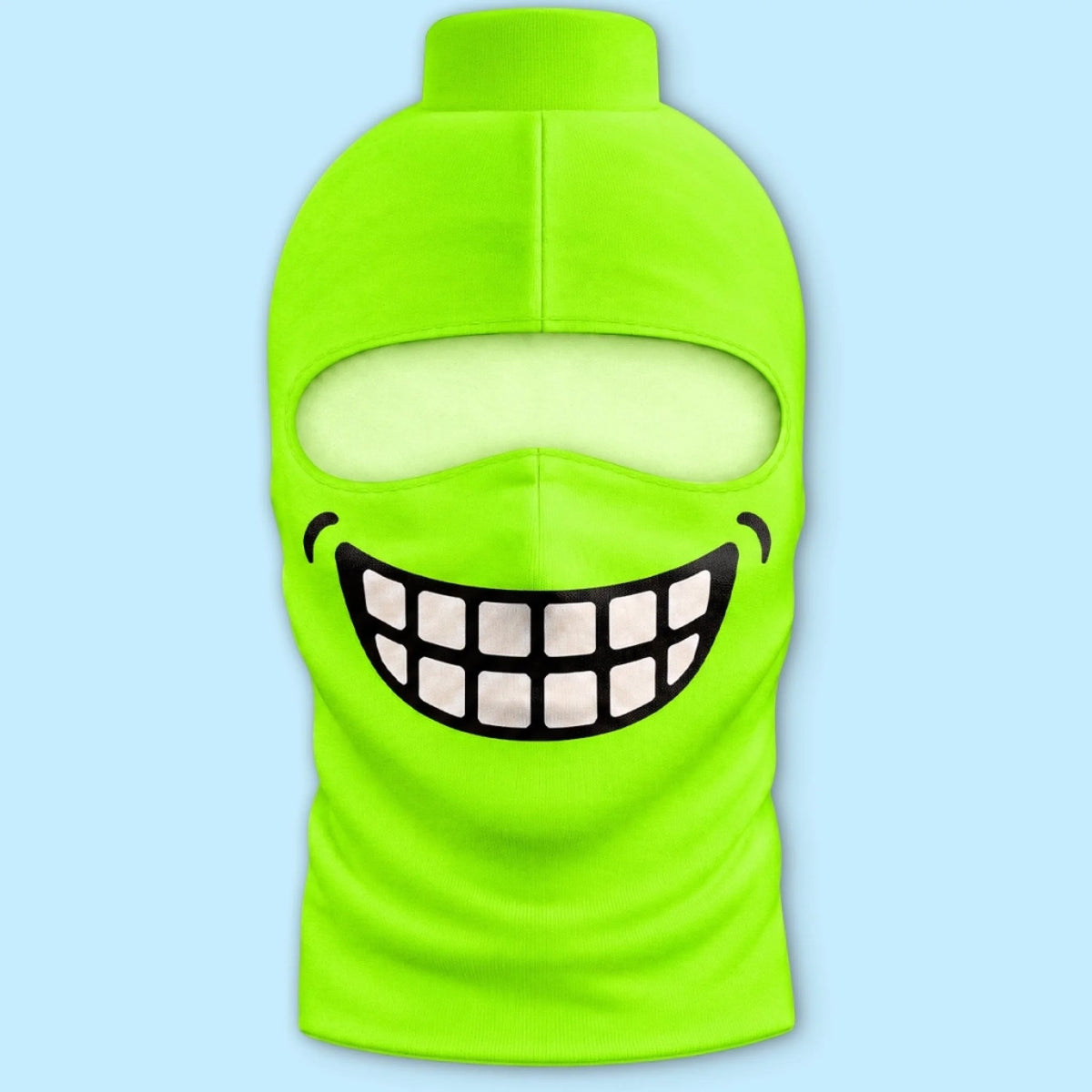 Custom Funny Skiing Face Design For Men, Women - Personalized BlockHead Ski Mask