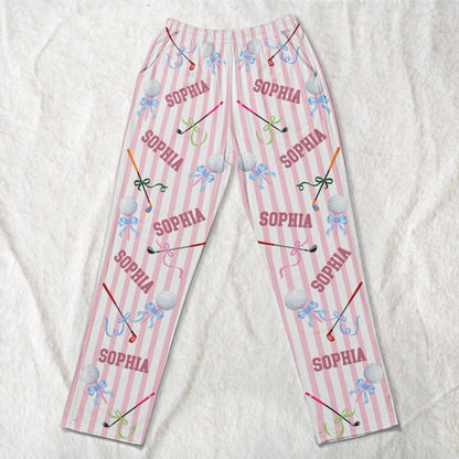 Custom Name Gift For Golf Lovers, Golf Girl - Personalized Lounge Pants