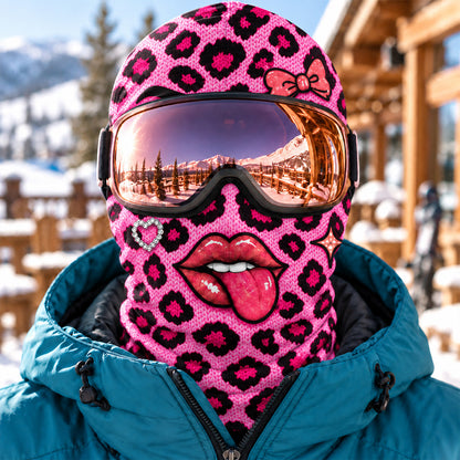 Leopard Diva - Personalized Ski Mask