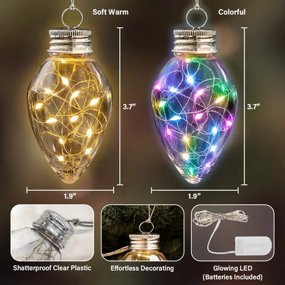 Christmas Gift For Family Kids Pet Lovers - Personalized Custom Photo Christmas Together Family Chili Bulb LED Light
