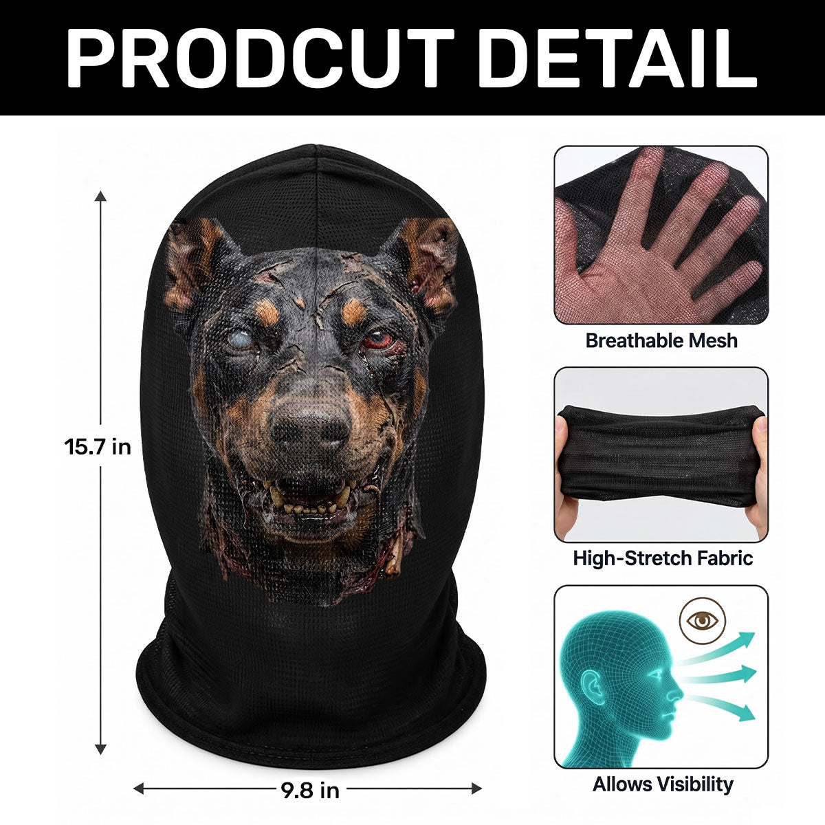 Funny Headwear Animal - Personalized Balaclava Mask