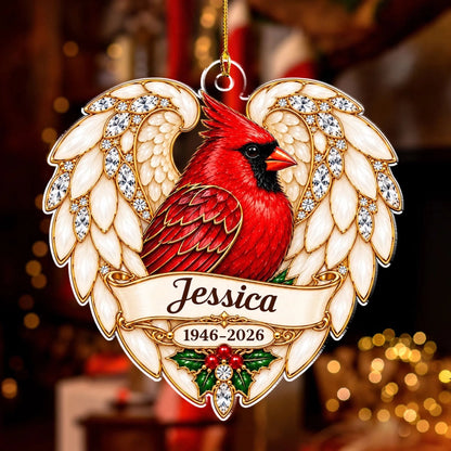 Custom Memorial Christmas Ornament, Sympathy Keepsake •  Your Memory Shines - Personalized Acrylic Ornament