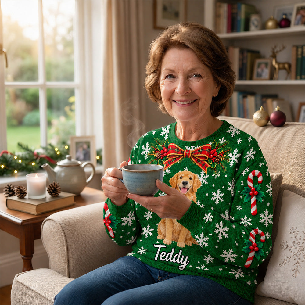 My Merry Paws - Personalized All-Over-Print Sweatshirt