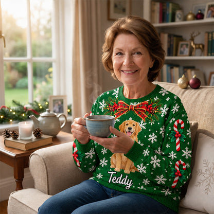 My Merry Paws - Personalized All-Over-Print Sweatshirt