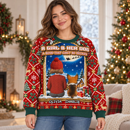 Forever Bound By Love - Personalized All-Over-Print Sweatshirt