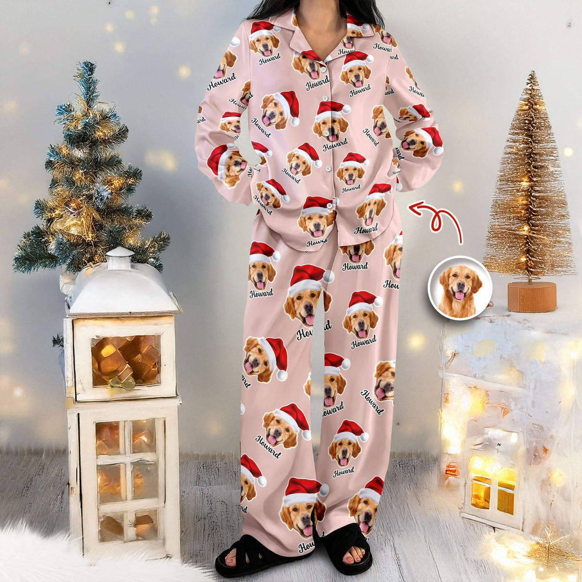 Custom Dog Photo Personalized Cute Puppy Pajamas CH07 899670