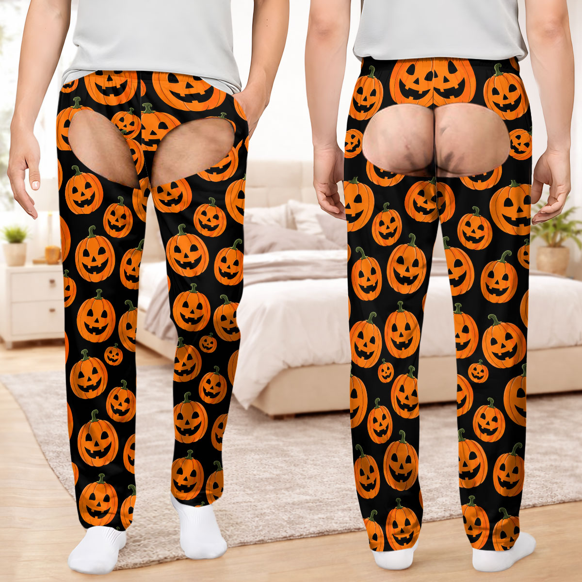 Funny Mens Halloween - Personalized Lounge Pants