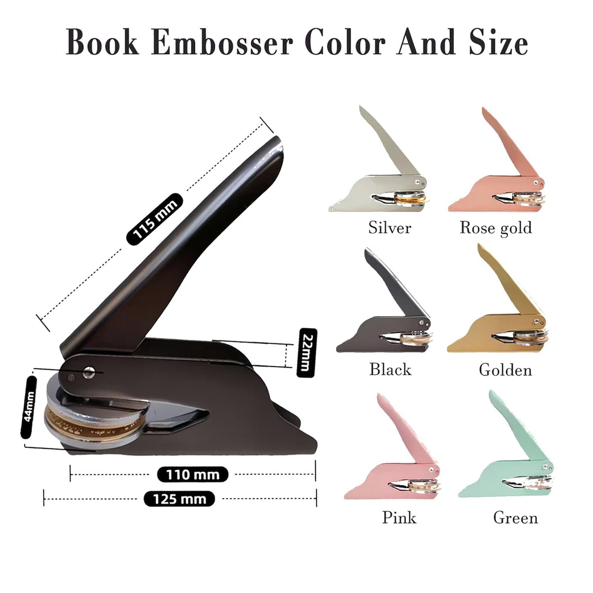 Custom Name From The Library Of Book Lover Book Embosser TH10 898077