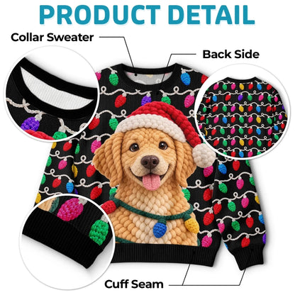 Custom Pet Photo Christmas Gifts for Dog Lovers - Personalized Sweatshirt