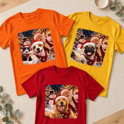 Custom Christmas Birthday Gifts For Dog Lovers • Santa Best Buddy - Personalized Basic T-Shirt