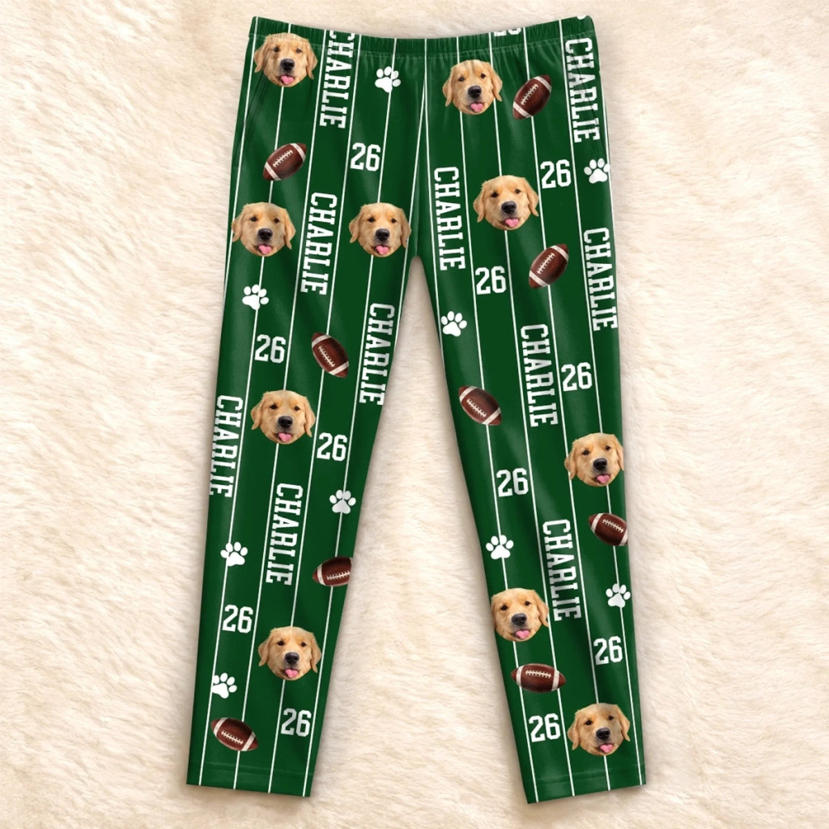 Custom Pet Photo Sports Gifts For Dog and Cat Lovers - Personalized Pajamas Pants
