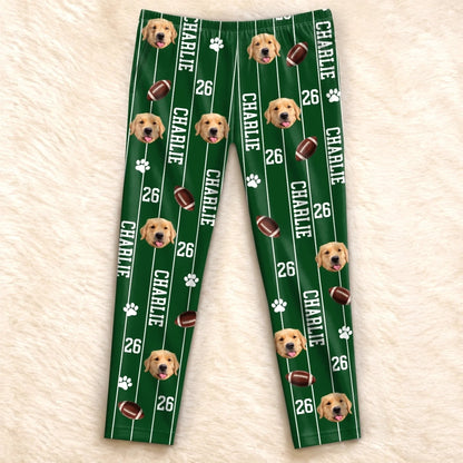 Custom Pet Photo Sports Gifts For Dog and Cat Lovers - Personalized Pajamas Pants