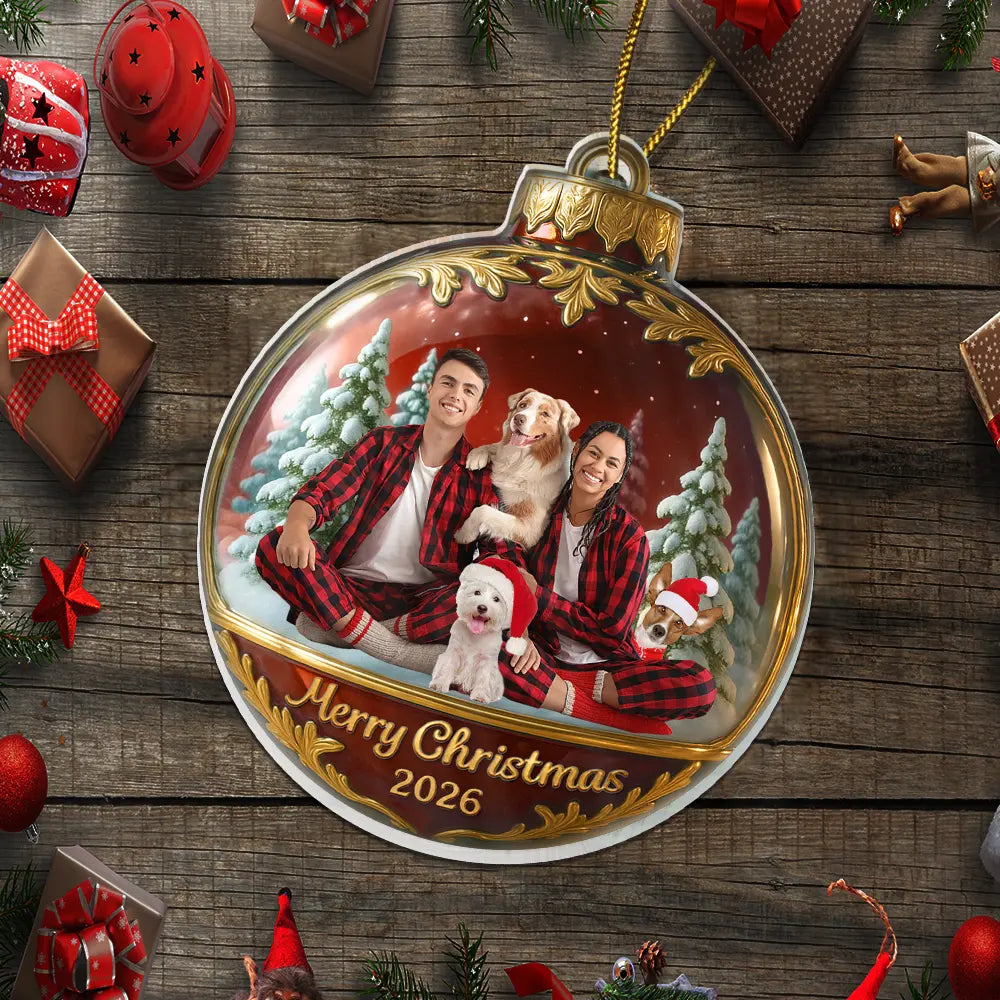 Custom Photo Family Together - Personalized Custom Shaped Acrylic Ornament