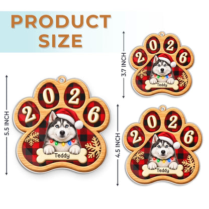 Custom Pet Photo Christmas Gifts for Dog Lovers - Personalized Ornament