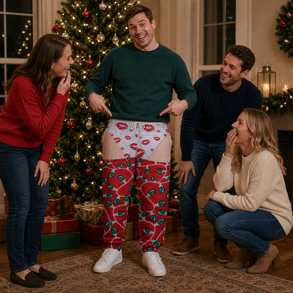 Funny Christmas - Personalized Sweatpants