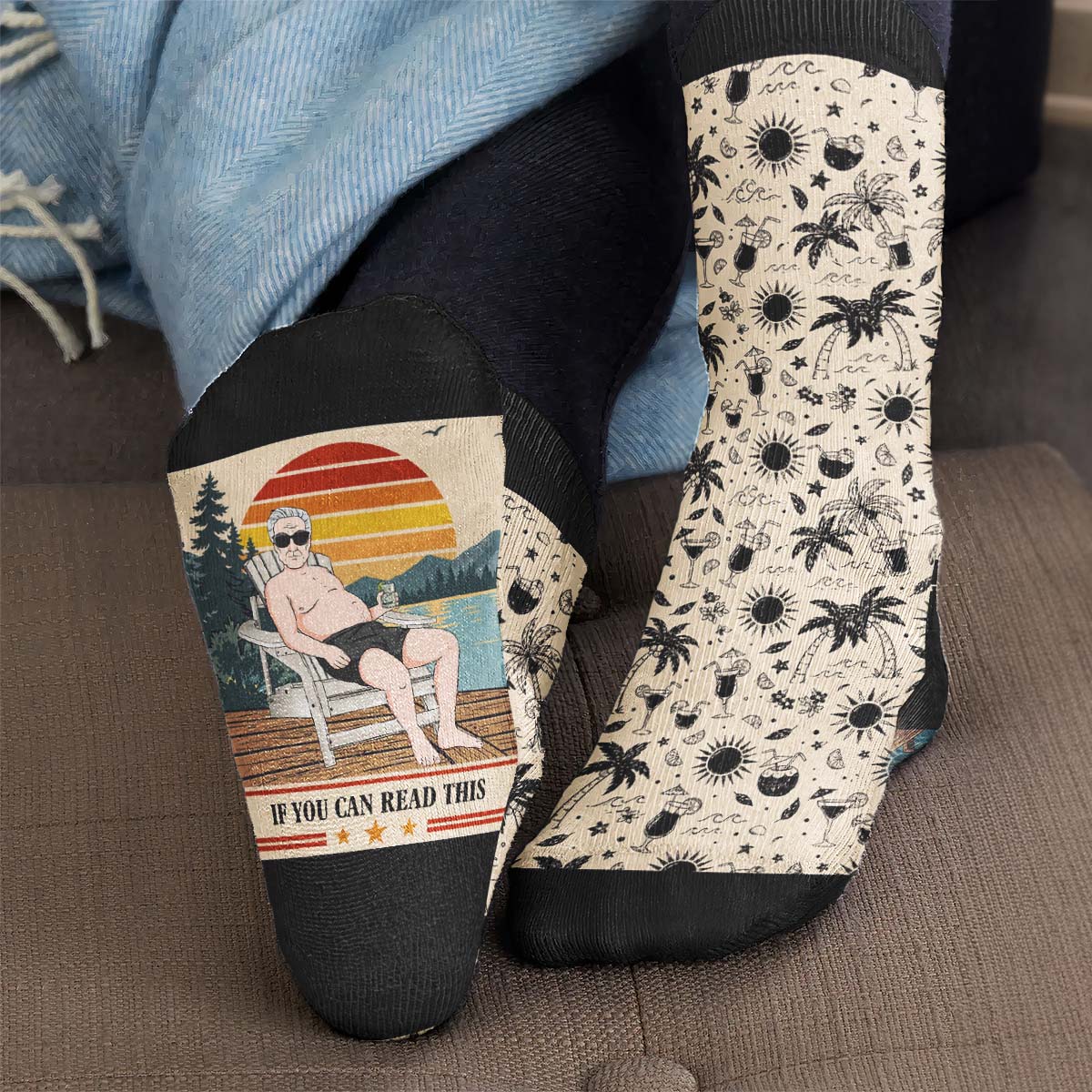 Funny Retirement - For Him, Her, Husband, Dad, Grandpa, Mom, Grandma, Coworker - Personalized Socks