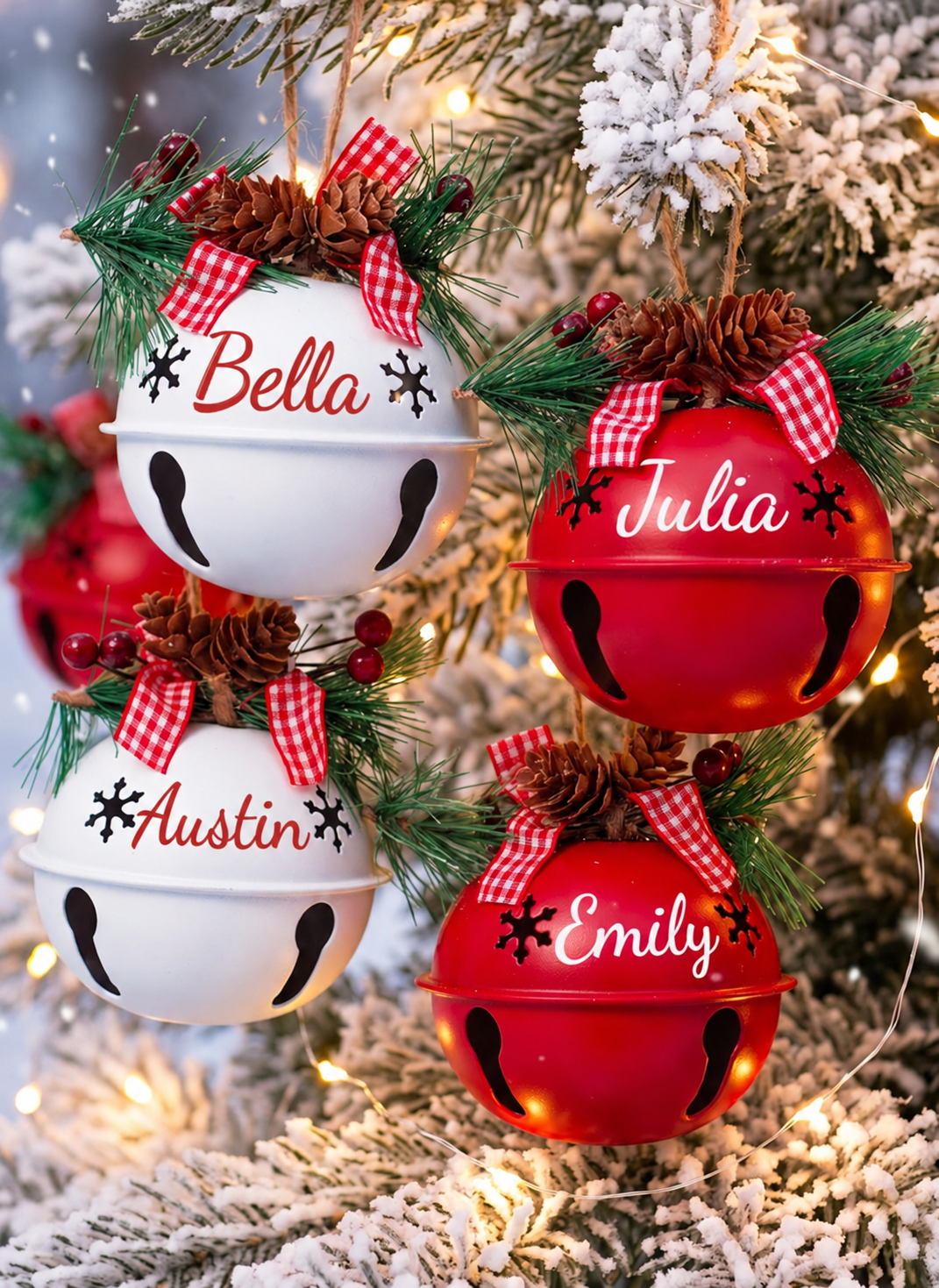 Personalized Custom Name Jingle Bell Christmas Ornament For Family TH10 171087