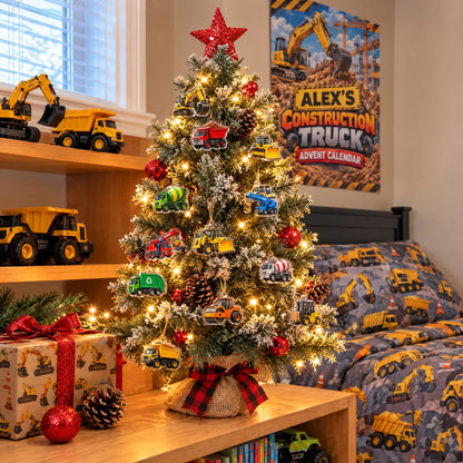 Building Up to Christmas: 24 Days of Big Rigs - Personalized Christmas Advent Calendar