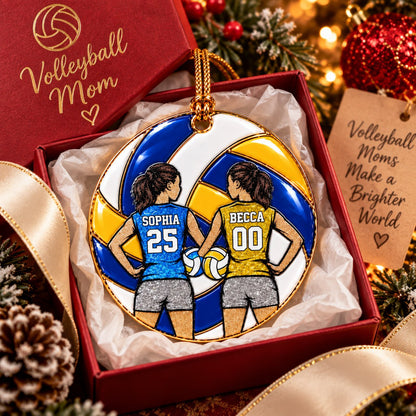 Personalized Volleyball Christmas Ornament, Custom Player Gift, Volleyball Lovers Christmas Gift T1807
