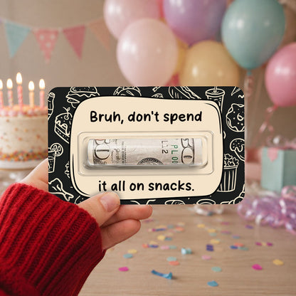 Personalized Happy Birthday Money Holder Card, Creative Cash Gift for Family & Friends LM32 669713