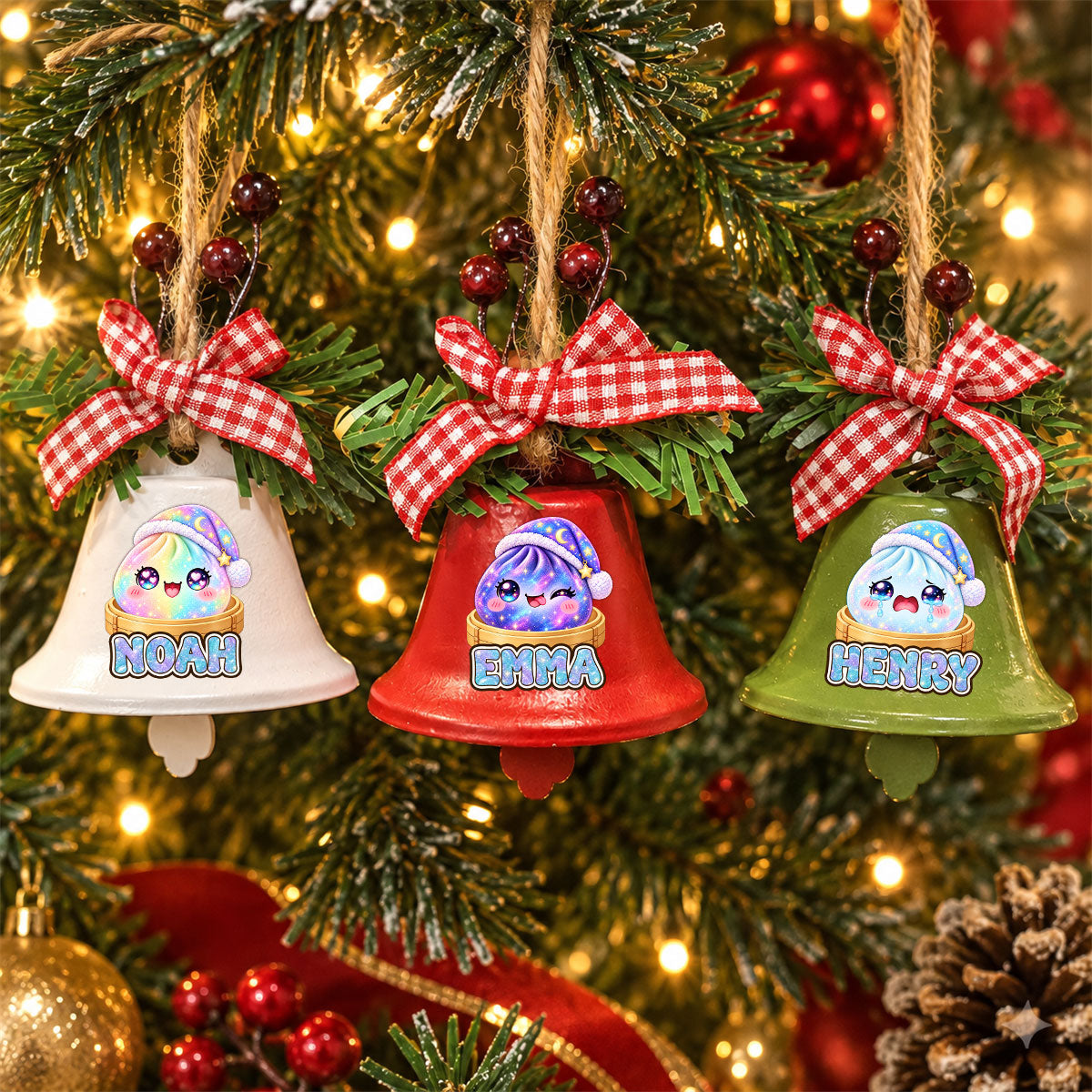 My Jolly Dumpling - Personalized Metal Bell Ornament